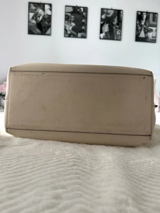 Michael Kors Beige Pebbled Leather Tote with Gold Hardware - Picture 5 of 5